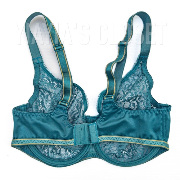 Empreinte 30E Allure 07205 Seamless Lace Underwire T-Shirt Bra in Jade/Green - Picture 4 of 16